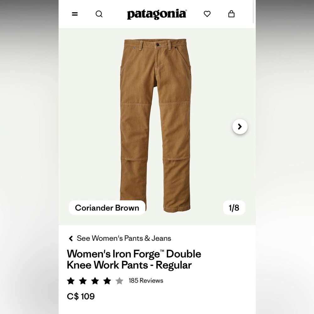 Women's Iron Forge™ Double Knee Work Pants - Regular size 0